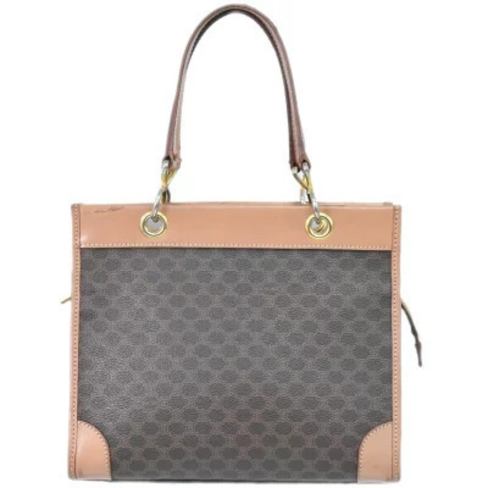Celine Macadam Tote Bag Handbag Brown